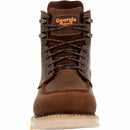 GEORGIA BOOT Men's AMP LT Wedge 6 Inch In Height Composite Toe Waterproof Work Boot , Brown