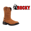 ROCKY Men's Rams Horn Waterproof Pull-On Work Boot