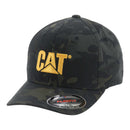 CATERPILLAR Men's Trademark Flexfit Trucker Cap, Night Camo