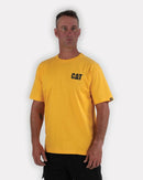 CATERPILLAR Men's Trademark T-Shirt, Yellow