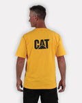 CATERPILLAR Men's Trademark T-Shirt, Yellow