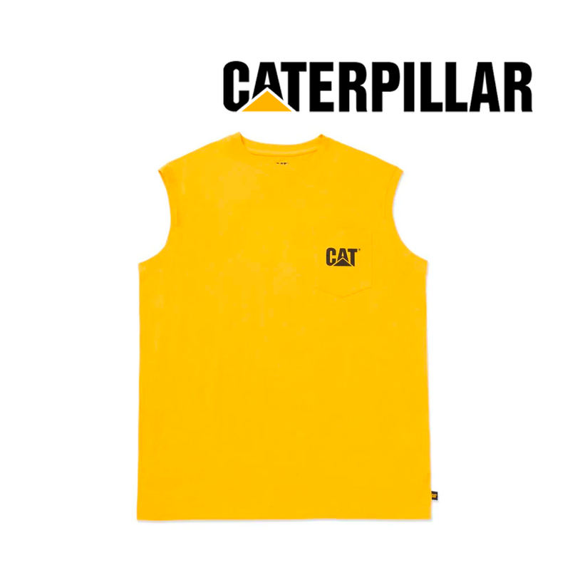 CATERPILLAR Men's Men's Trademark Sleeveless Pocket Tee W07074