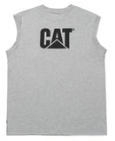 CATERPILLAR Men's Men's Trademark Sleeveless Pocket Tee, Heather Grey