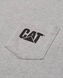 CATERPILLAR Men's Men's Trademark Sleeveless Pocket Tee, Heather Grey