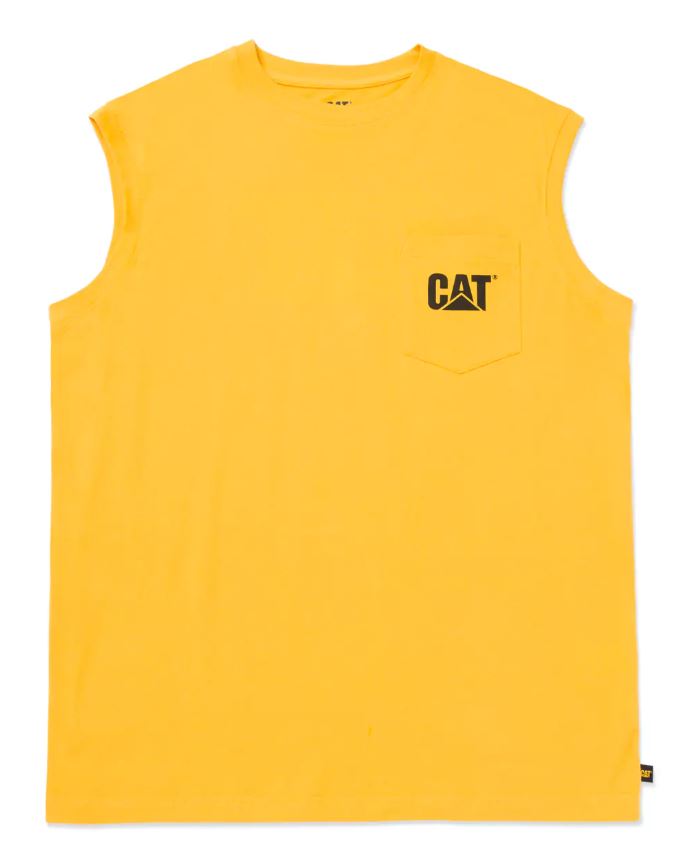 CATERPILLAR Men's Men's Trademark Sleeveless Pocket Tee W07074