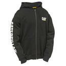 CATERPILLAR Men's Full Zip Hooded Sweatshirt, Black