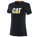 CATERPILLAR Women's TM Logo Tee, Black & Marshland